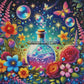 Bulles d'un Sortilège Oublié (90cm x 90cm) - UnBrunBarbu