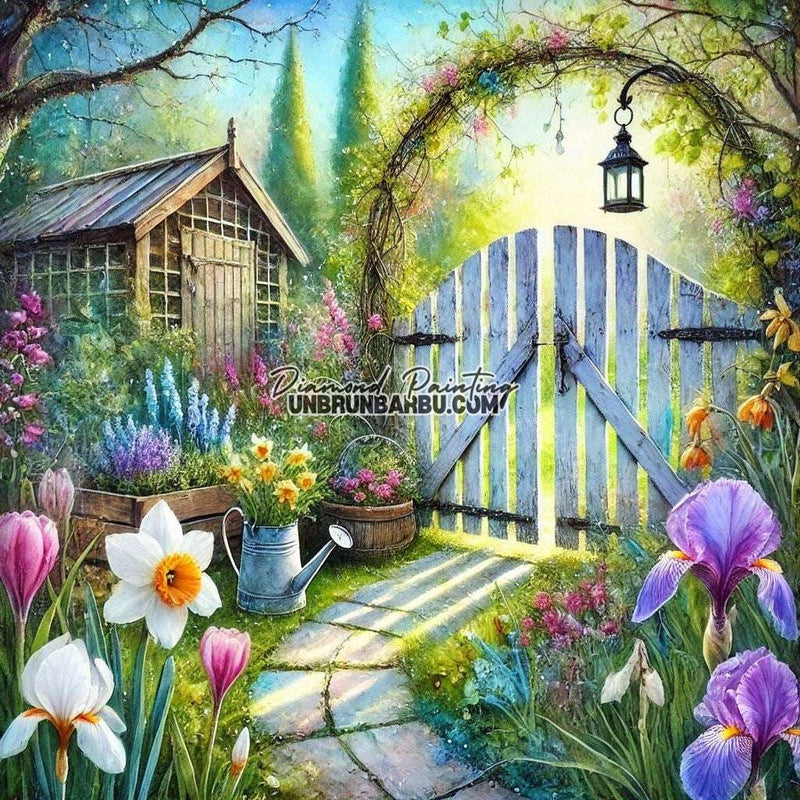 Cabane au Parfum des Saisons (100cm x 100cm) - UnBrunBarbu