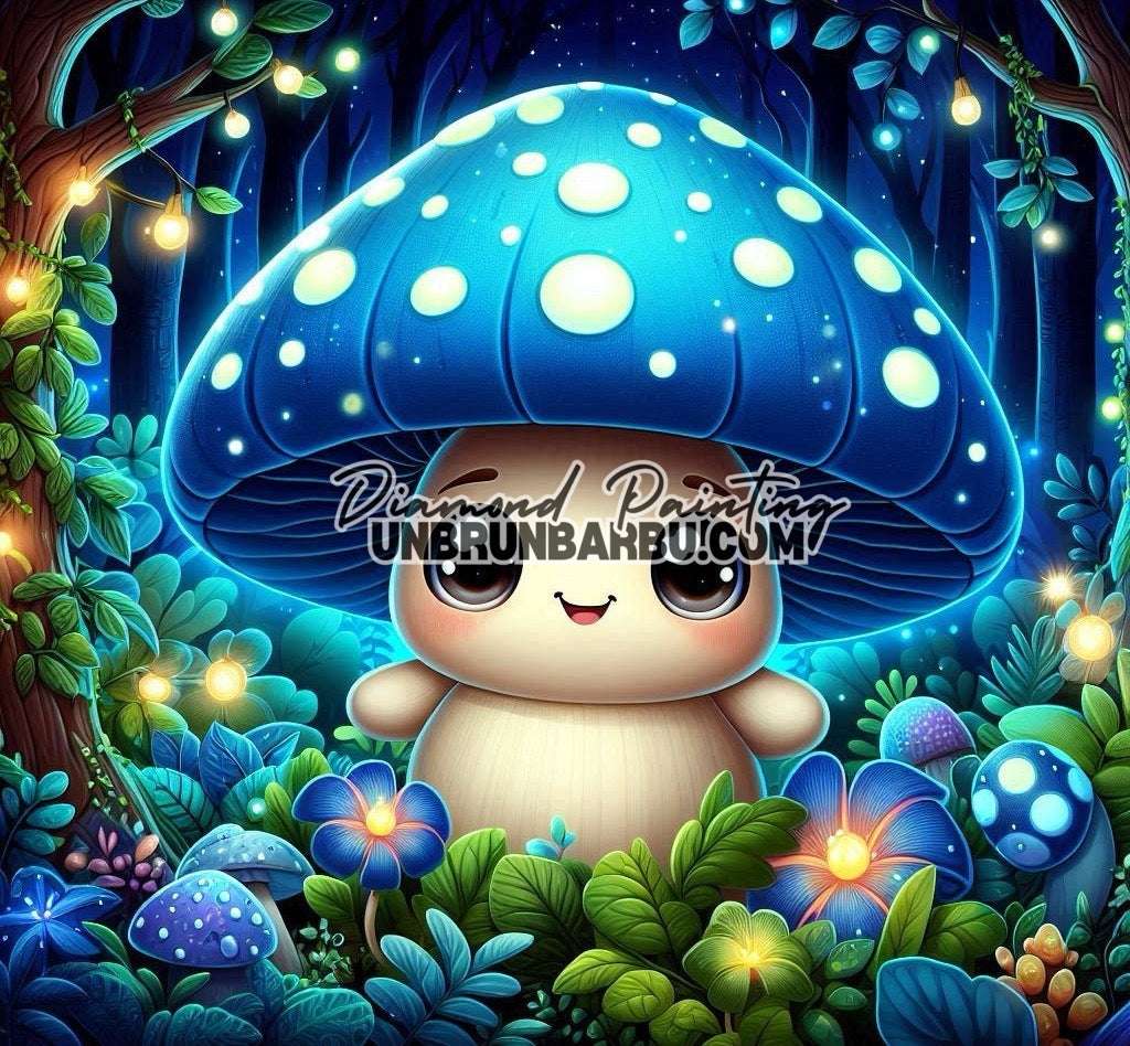 Champignon Magique de la Forêt Enchantée (80cm x 75cm) - UnBrunBarbu