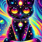 Chat du Néant (50cm x 70cm) - UnBrunBarbu