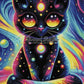 Chat du Néant (50cm x 70cm) - UnBrunBarbu