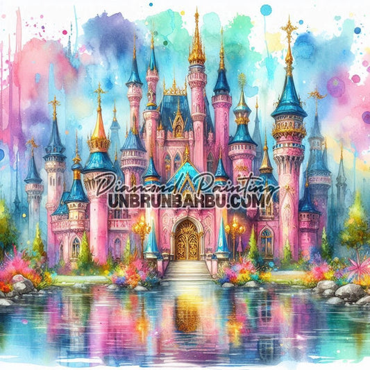 Château des Rêves Éternels (120cm x 120cm) - UnBrunBarbu