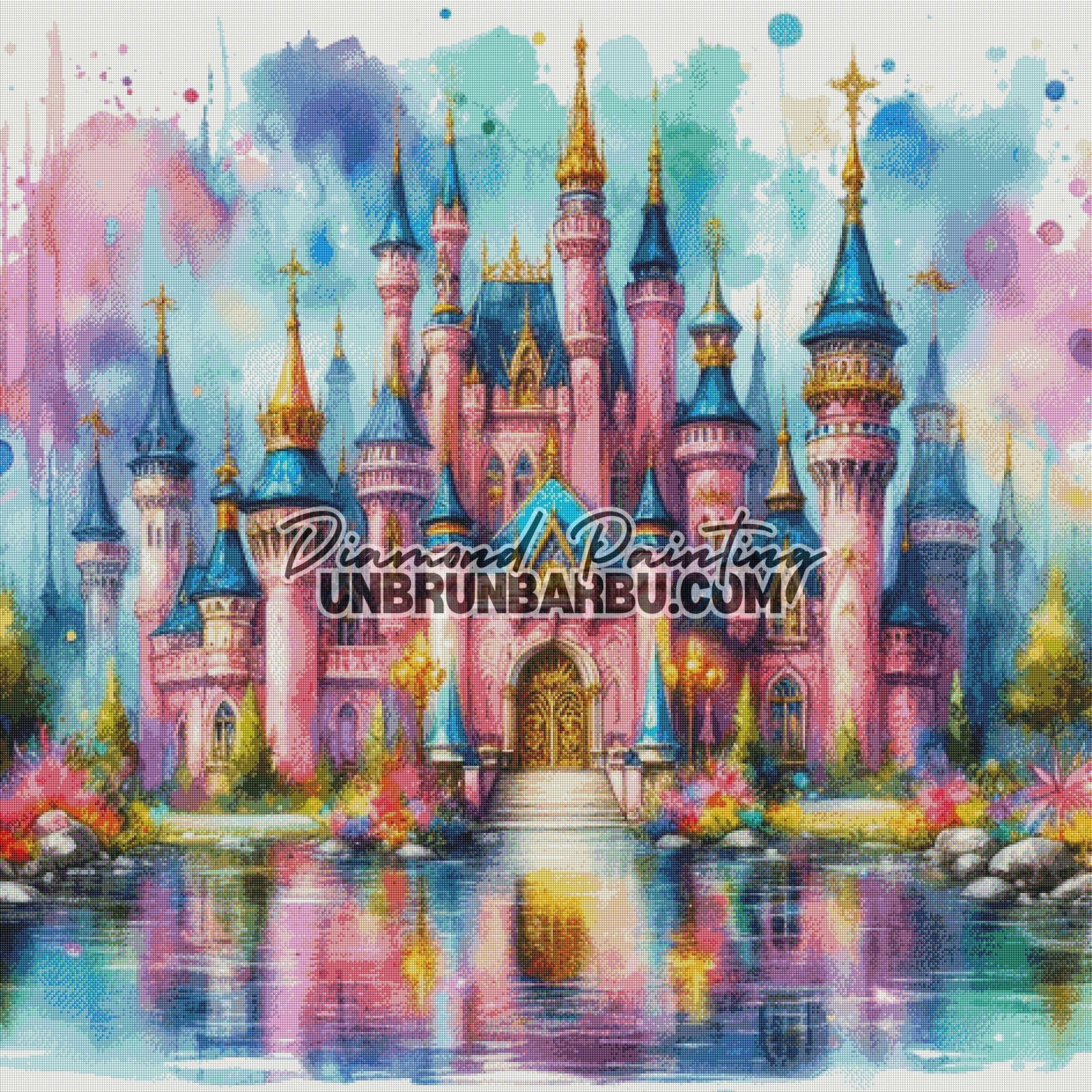 Château des Rêves Éternels (120cm x 120cm) - UnBrunBarbu