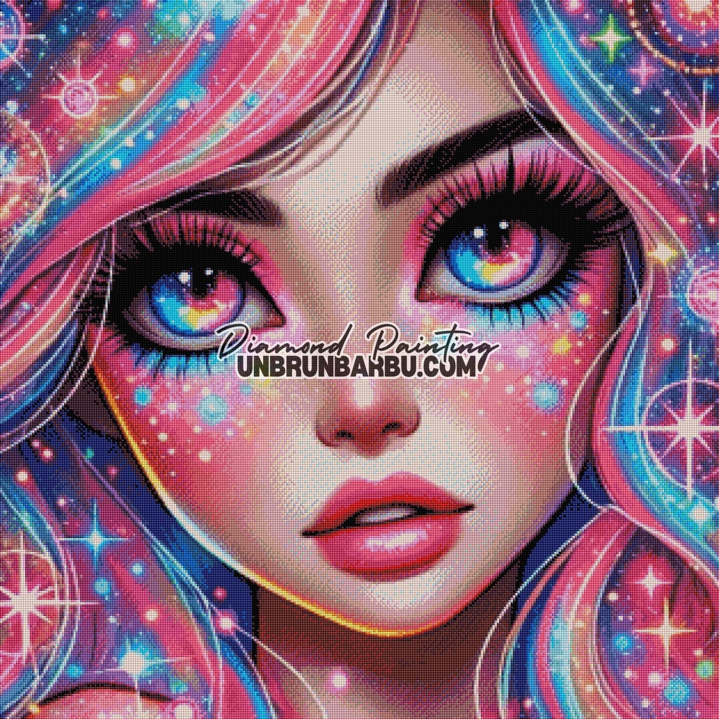 Coachella Makeup Magic (80cm x 80cm) - UnBrunBarbu