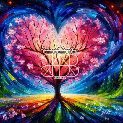 Cœur de la Vallée. (80cm x 80cm). - UnBrunBarbu