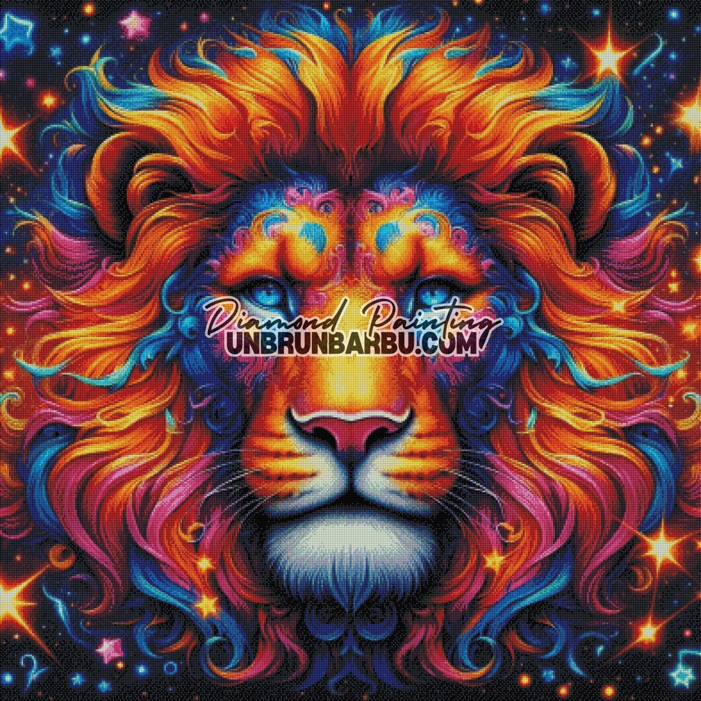Cosmique des Étoiles (100cm x 100cm) - UnBrunBarbu
