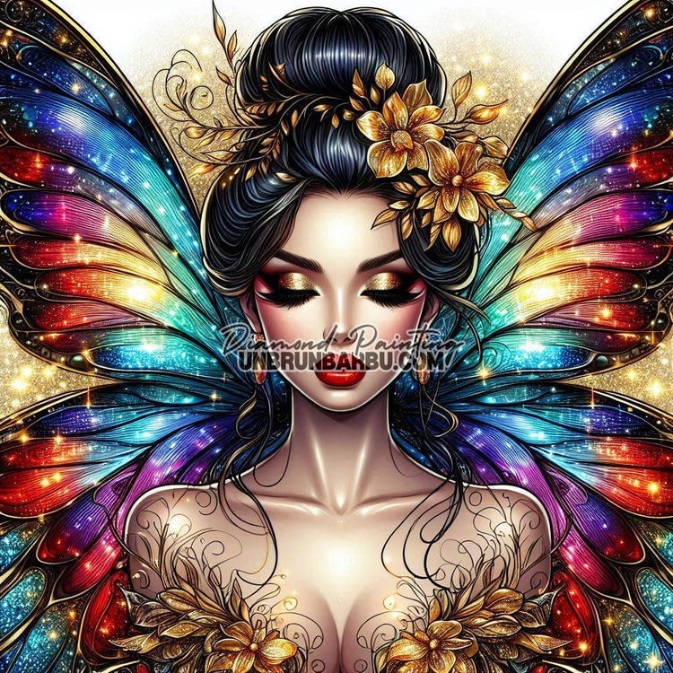 Déesse des Couleurs Éternelles (90cm x 90cm)