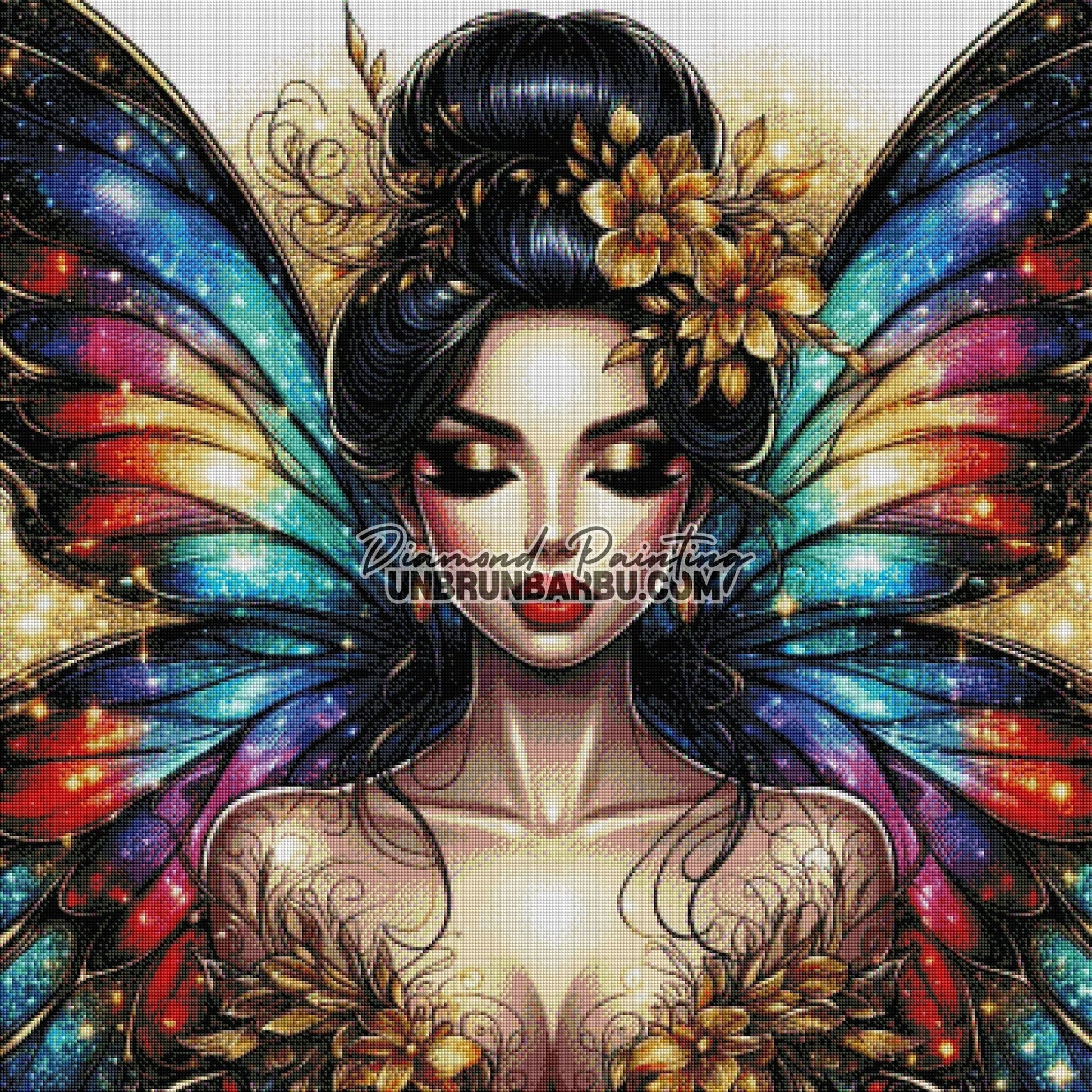 Déesse des Couleurs Éternelles (90cm x 90cm) - UnBrunBarbu