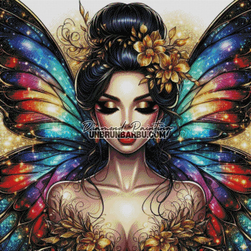 Déesse des Couleurs Éternelles (90cm x 90cm) - UnBrunBarbu
