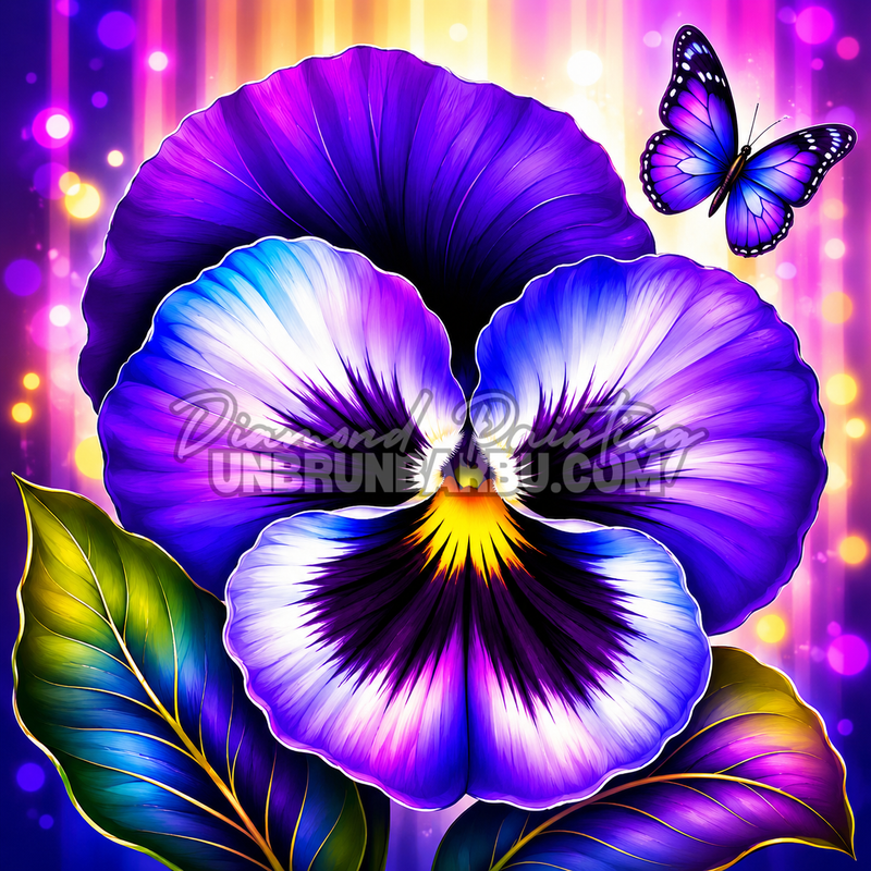 diamond painting ame de la pensee 70x70 cm illustration
