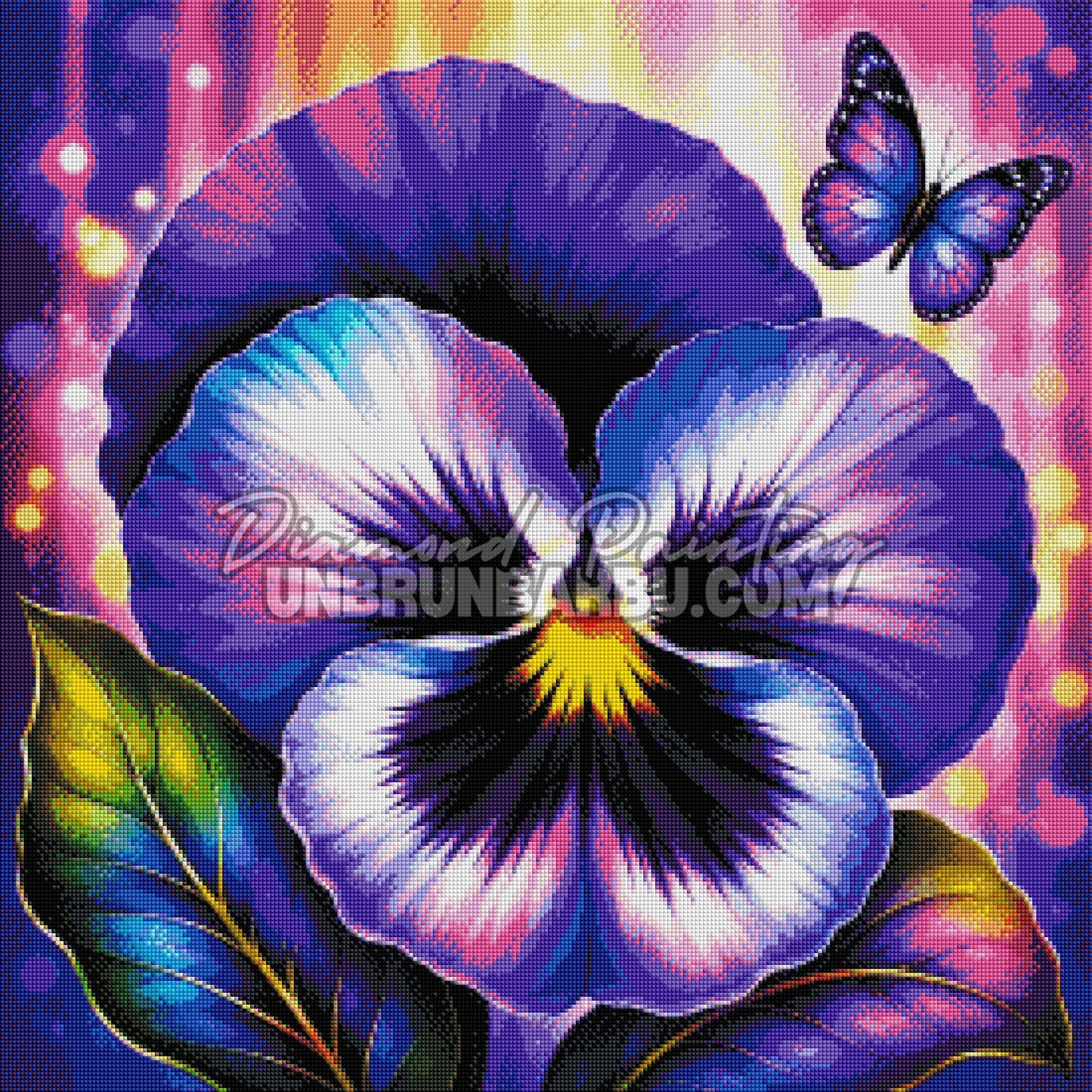 diamond painting ame de la pensee 70x70 cm rendu diamante