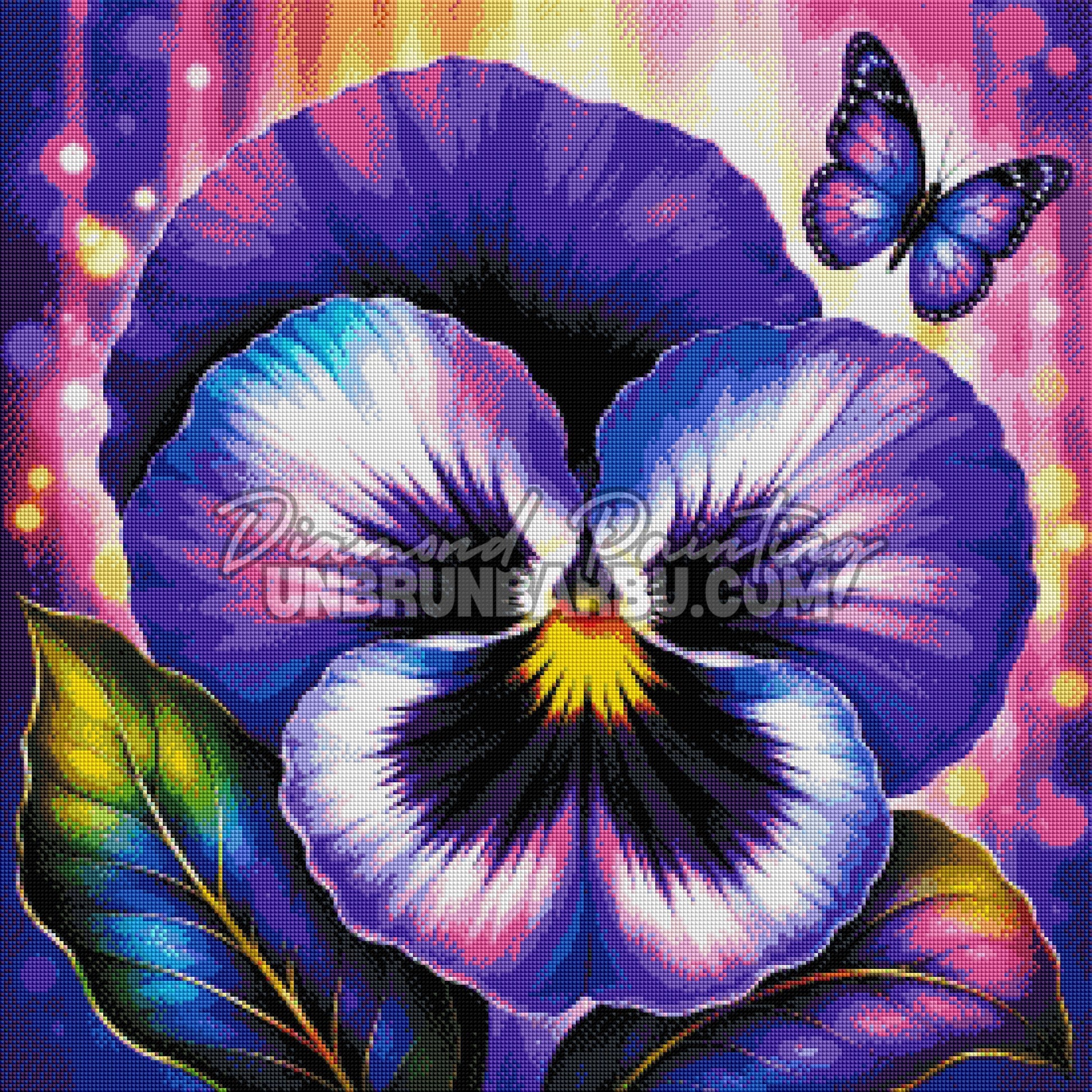 diamond painting ame de la pensee 70x70 cm rendu diamante