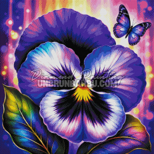 diamond painting ame de la pensee 70x70 cm rendu diamante