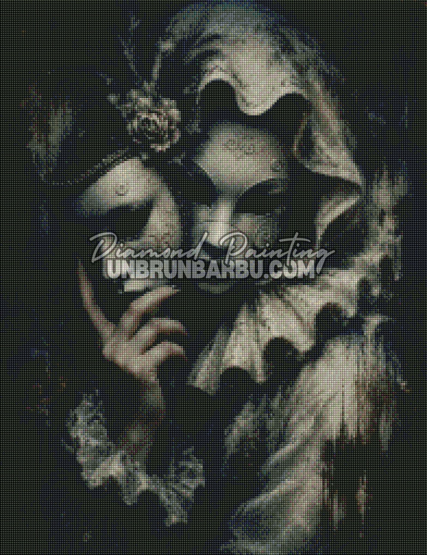 diamond painting ame du carnaval oublie 50x65 rendu diamante