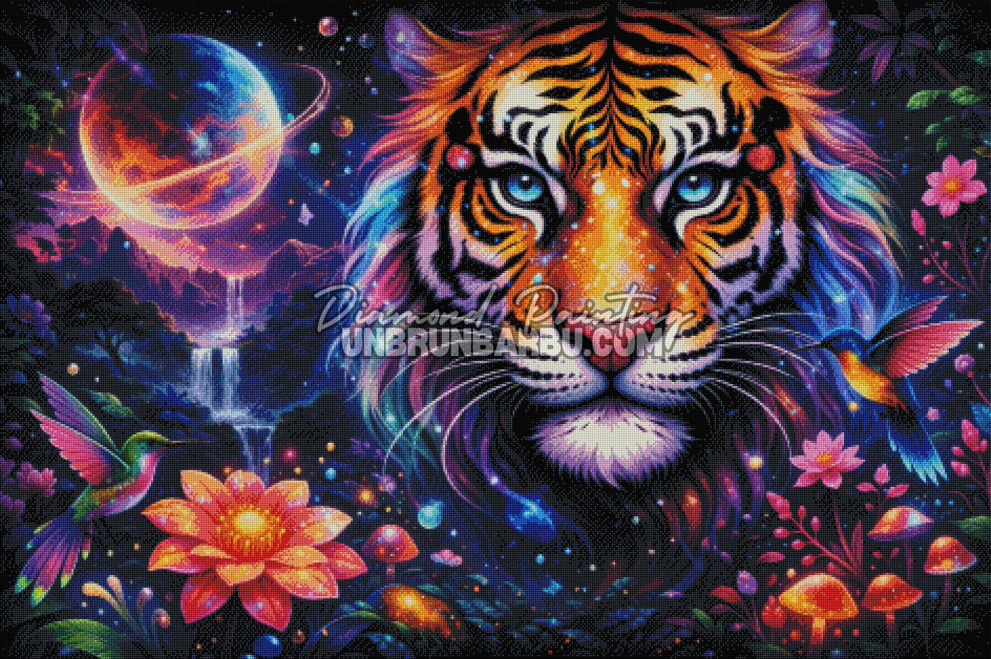 diamond painting constellation du tigre 120x80 rendu diamante