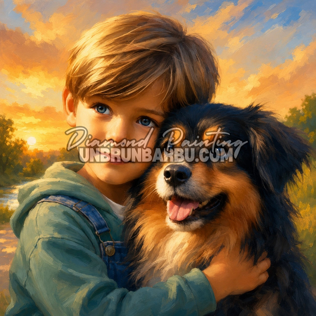 diamond painting entre nous deux 80x80 illustration