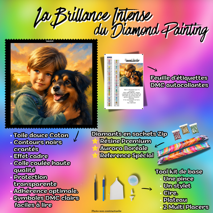 diamond painting entre nous deux 80x80 kit complet