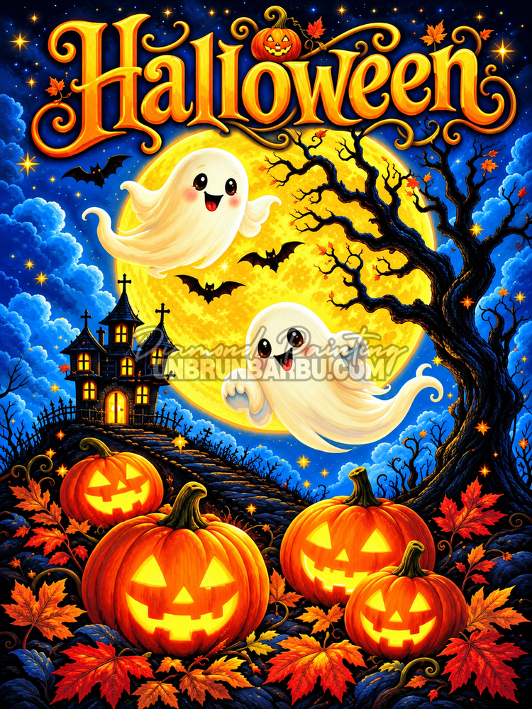 Diamond Painting – Fête des Fantômes – 45x60 cm