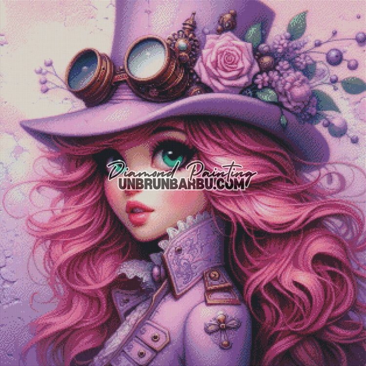 Diamond Painting - La Rose des Engrenages (80cm x 80cm) - UnBrunBarbu