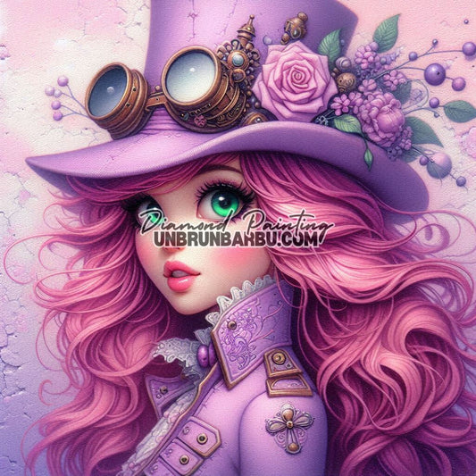 Diamond Painting - La Rose des Engrenages (80cm x 80cm) - UnBrunBarbu