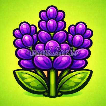 diamond painting lavande 20x20 facile