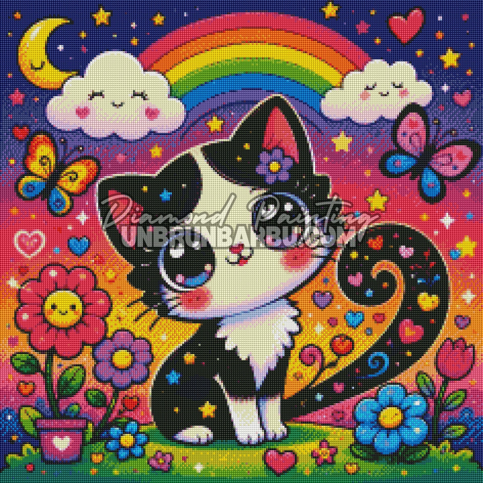 diamond painting le plus mignon des chatons 60x60 rendu diamante