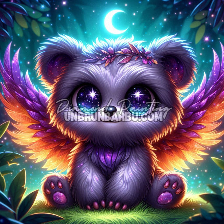 Diamond Painting - Ourson Céleste – 80×80 cm