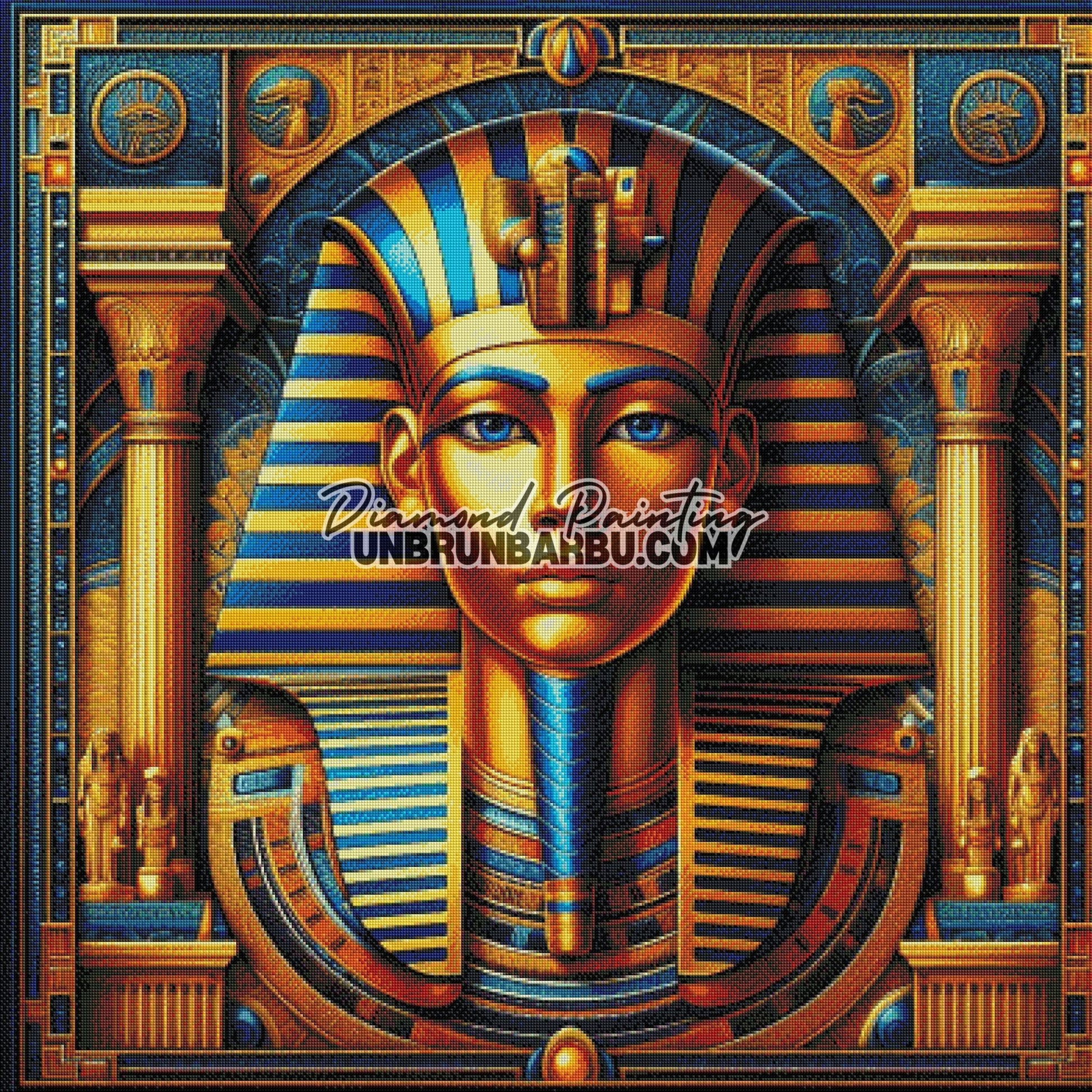 Diamond Painting - Pharaon Aux Deux Royaumes (100cm x 100cm) - UnBrunBarbu