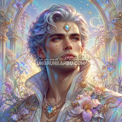 Diamond Painting Prince du Royaume Lumineux 120x120 illustration fantasy royale