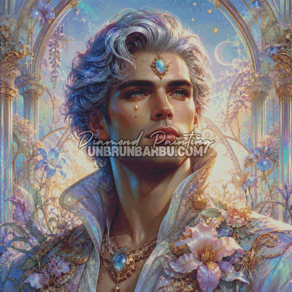 Diamond Painting Prince du Royaume Lumineux 120x120 rendu diamante complet