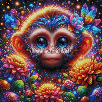 rendu diamond painting singe effet diamants brillants