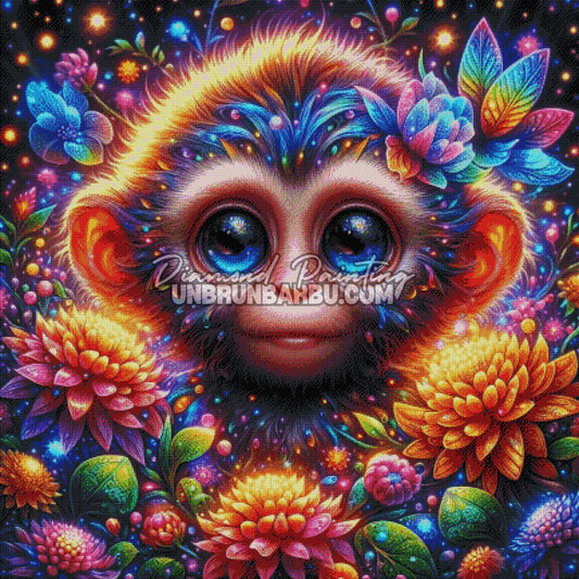 rendu diamond painting singe effet diamants brillants