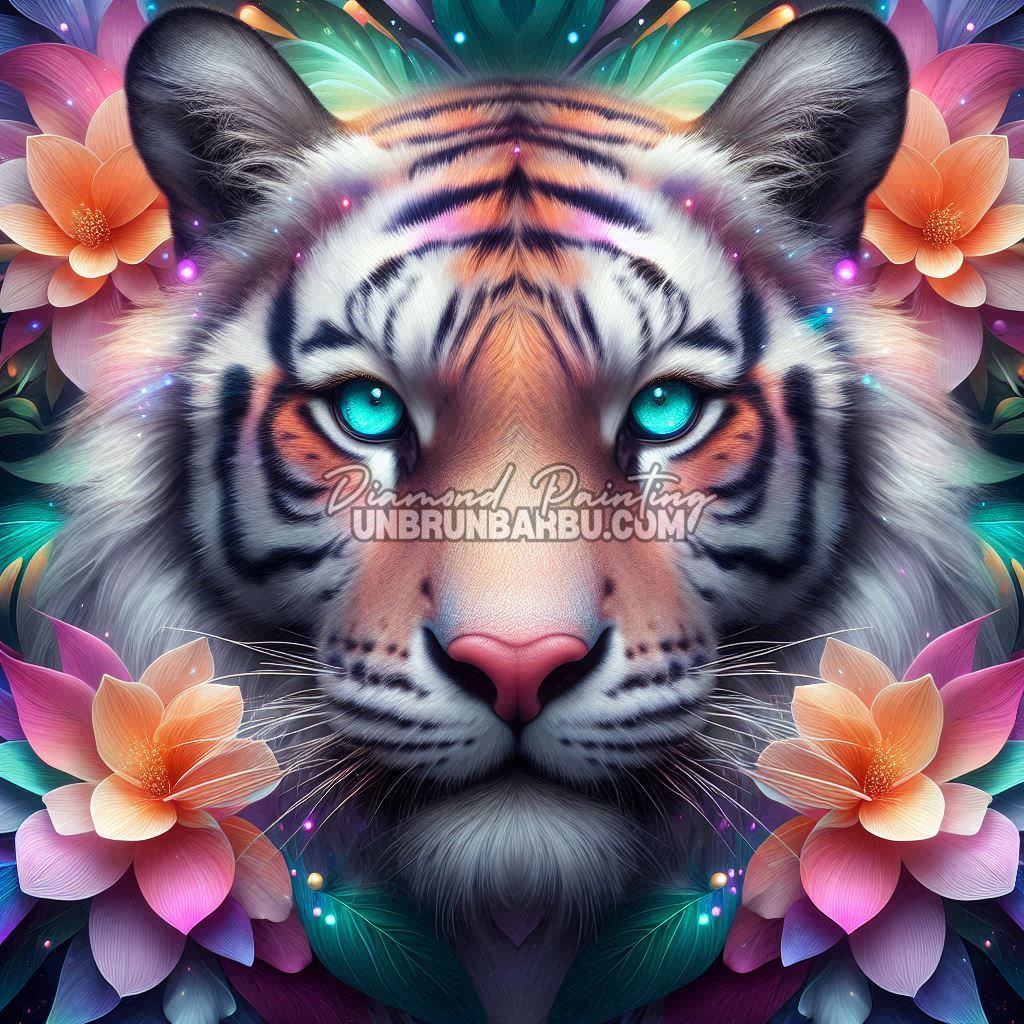 diamond painting tigre de la nature 70x70 illustration principale