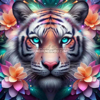 diamond painting tigre de la nature 70x70 illustration principale
