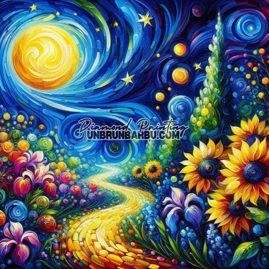 Diamond Painting - Voyageurs des Nuits Éternelles (90cm x 90cm) - UnBrunBarbu