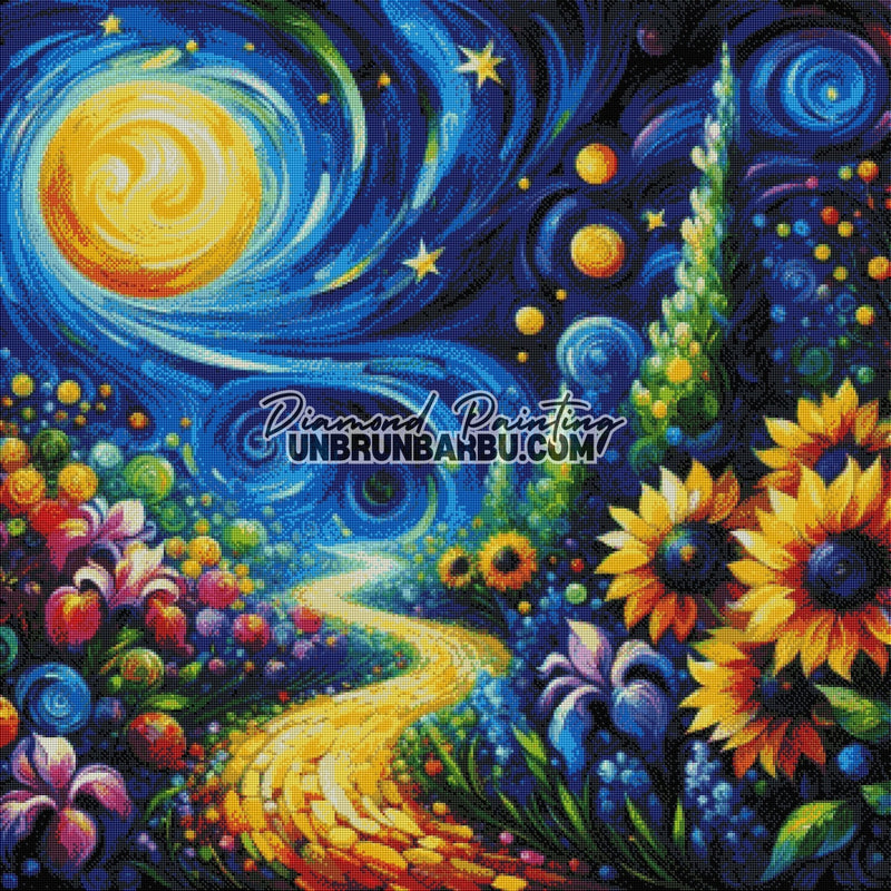 Diamond Painting - Voyageurs des Nuits Éternelles (90cm x 90cm) - UnBrunBarbu