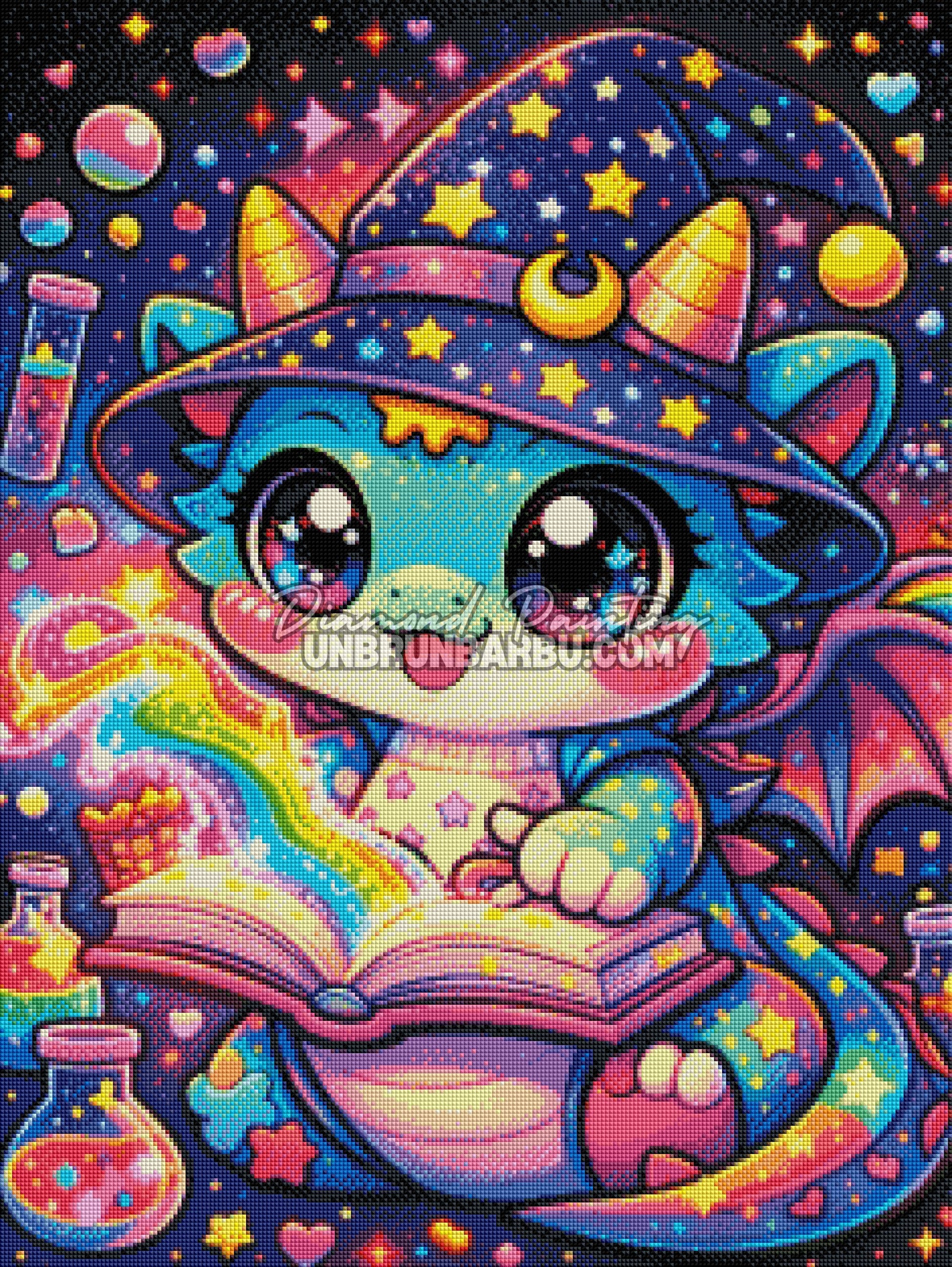 diamond painting dragon sorts arc en ciel rendu diamante 60x80