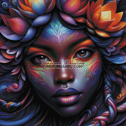 Éclosion de Couleurs (90cm x 90cm) - UnBrunBarbu