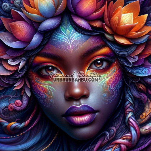 Éclosion de Couleurs (90cm x 90cm) - UnBrunBarbu