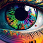 Émergence Chromatique : Regard Intérieur. (40cm x 90cm) - UnBrunBarbu