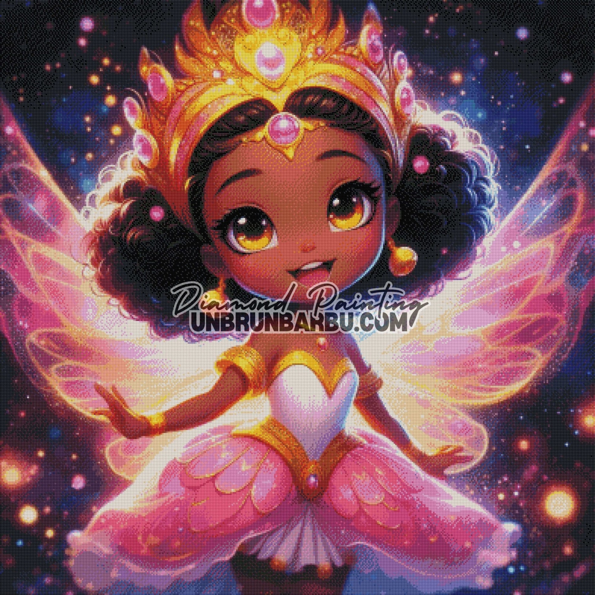 Enchantement de la Nuit (100cm x 100cm) - UnBrunBarbu