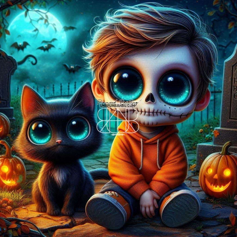 Enfant Compagnon Mystique (100cm x 100cm) - UnBrunBarbu