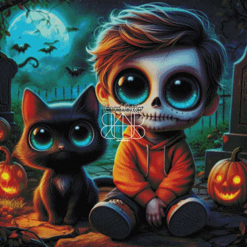 Enfant Compagnon Mystique (100cm x 100cm) - UnBrunBarbu