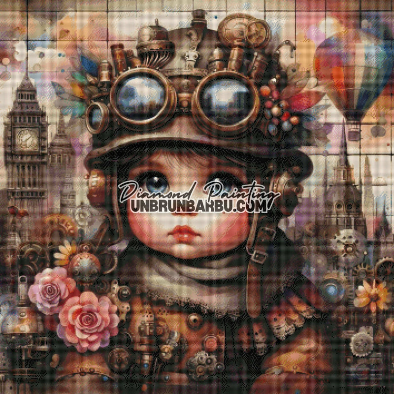 Explorateur du Temps (90cm x 90cm) - UnBrunBarbu