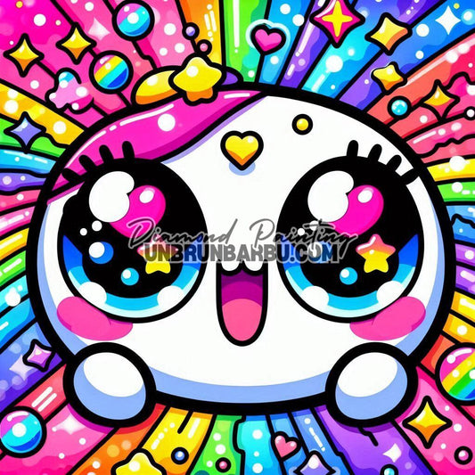 Explosion de Joie Arc - en - Ciel (60cm x 60cm) - UnBrunBarbu
