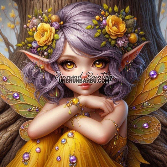 Fée des Bois Enchantés (120cm x 120cm) - UnBrunBarbu