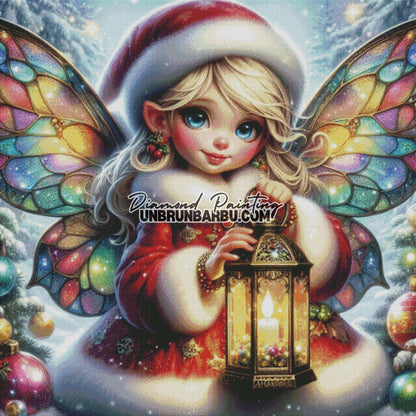 Fée Lumineuse de Noël (120cm x 120cm) - UnBrunBarbu