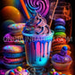 Festin de Gourmandises. (70cm x 95cm). - UnBrunBarbu