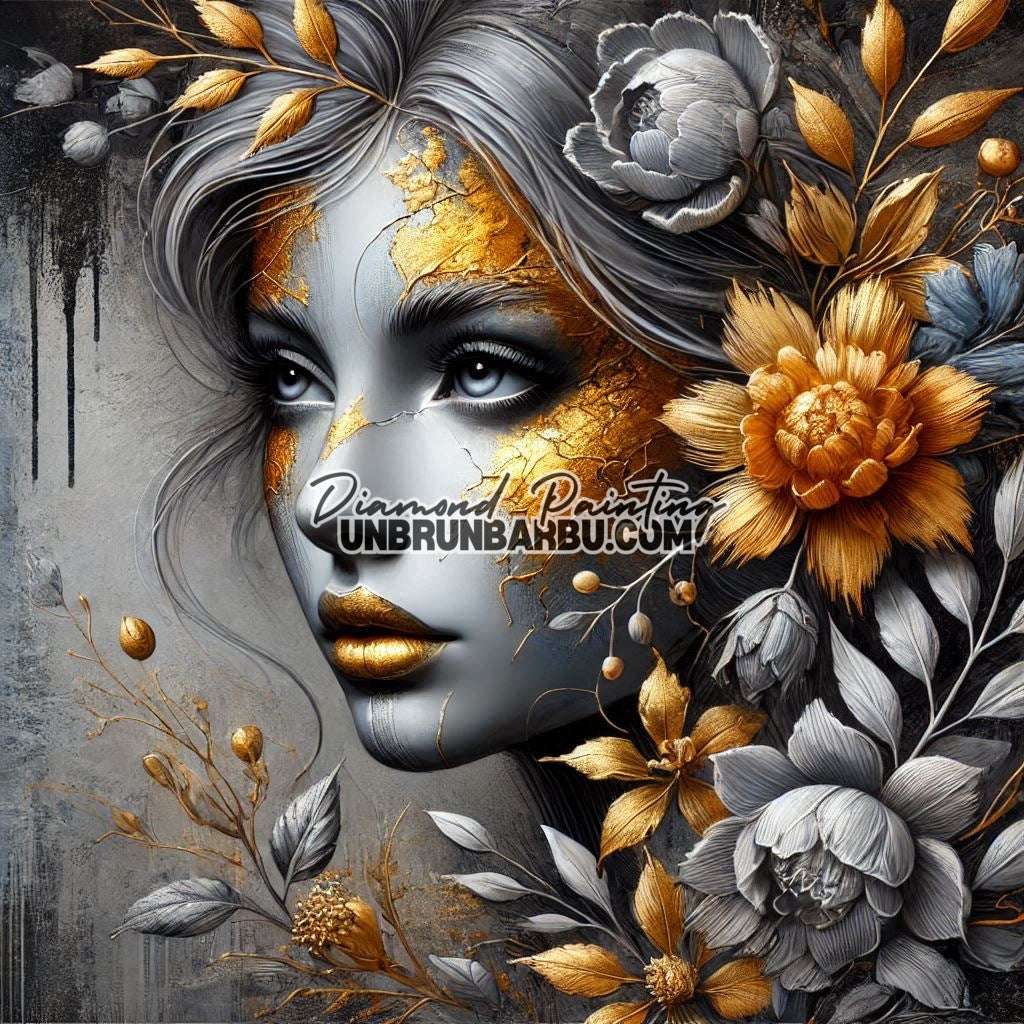 Fleurs Magiques été Éternel (80cm x 80cm) - UnBrunBarbu