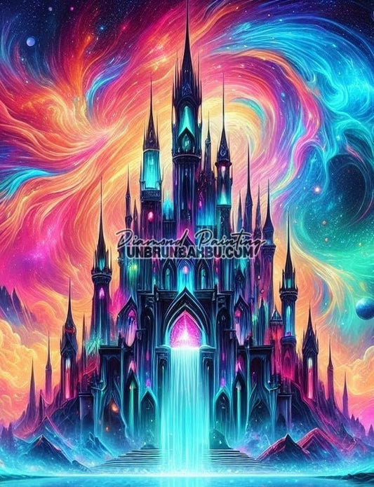 Forteresse des Lumières Enchantées (60cm x 80cm) - UnBrunBarbu